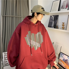 2026春季潮流宽松落肩重磅卫衣多色爱心印花JK23321-特批30控49，男装卫衣，星座605(原A050)