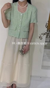 2022夏季新款 短袖小香开衫外套图片