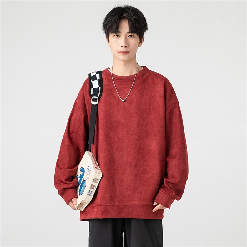 抖音供货高品质麂皮绒烧花连帽卫衣A158-WY002-P26控48图片