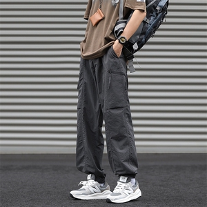 夏季新款日系复古休闲长裤男潮牌百搭宽松工装裤 现货 K8081-P38图片
