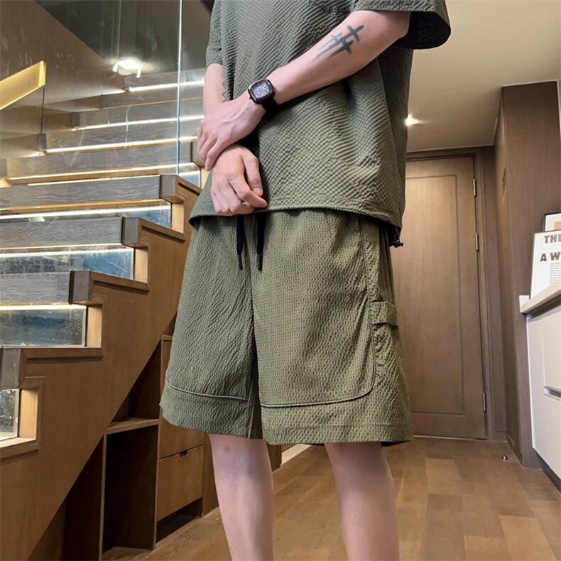 量大优  供视频  泡泡纱速干短裤男 XH75-特P25图片