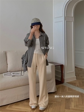 2025夏季新款休闲裤女时尚喇叭裤，女装休闲裤，禾雯电商供货