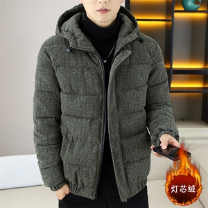 连帽棉服灯芯绒外套男生冬季棉衣情侣装棉袄子 XZ212-QMY8002-P90图片