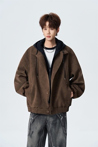 简约百搭宽松夹克男2026春季新款休闲潮流外套 XZ309 JK8001 P98图片