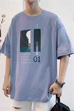 ！2021春夏纯棉男士短袖T恤宽松百搭潮流半袖体恤T215P25，男装T恤，电商B220