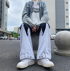 拼接重工美式牛仔裤男款秋季长裤潮NB68P68，男装牛仔裤，星座1116-2