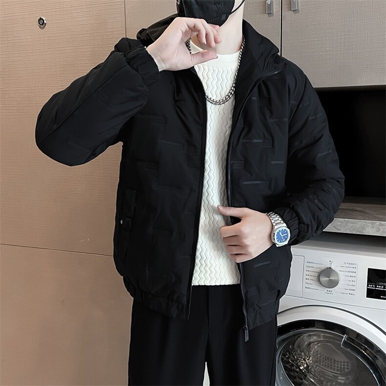 羽绒棉服男士冬季外套潮牌连帽棉衣加绒加厚保暖棉袄子时尚面包服,男装棉衣,星座218-1（原230）