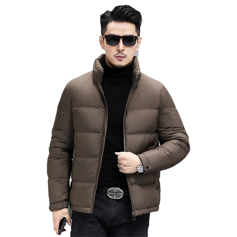 M9088-5钱塘2020-3新款简约冬季厚款时尚休闲中年男士羽绒服P200,男装羽绒服,钱塘207-3