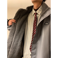 冬季皮棉衣男仿羊羔毛两面穿加厚棉袄潮流棉服男A266-WMY612-P100，男装棉衣，电商A266