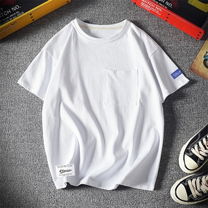 DX24062-P25大口袋百搭短袖t恤男大码半袖体恤上衣服