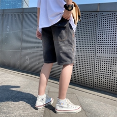 牛仔短裤男士夏季宽松直筒薄款潮流七分中裤休闲五分裤子9206-P30，男装牛仔裤，电商A318