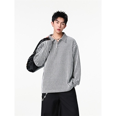 加绒加厚卫衣千鸟格长袖t恤polo打底衫504-T503-特P28（加绒P33），男装Polo衫，星座504