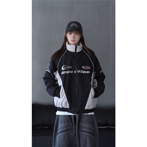 抖音视频截图 只展示慎用 大货已到机车潮牌棉服77950特P85图片