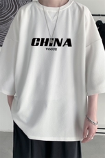 Q11001-P30春夏季七分袖t恤男大码五分袖男短袖中袖，男装T恤，电商A040