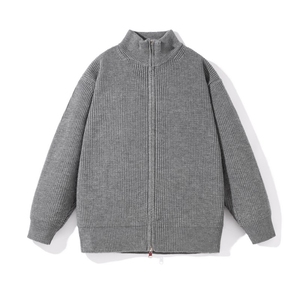 男秋冬潮牌潮流毛线开衫 青少年休闲高品质拉链夹克MY7003P60图片