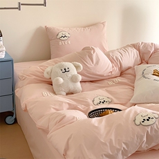 新款全棉水洗棉四件套，床品套件，一起卖家纺