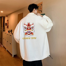 麂皮绒夹克男大码立领褂子外套JK85185-P68加绒款-P78，男装夹克，电商A040