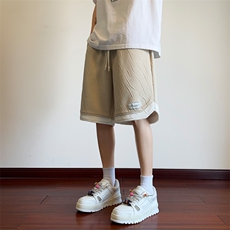 ！2024夏季新款男士撞色短裤潮牌学生百搭五分裤DK270特P35，男装牛仔裤，电商B220