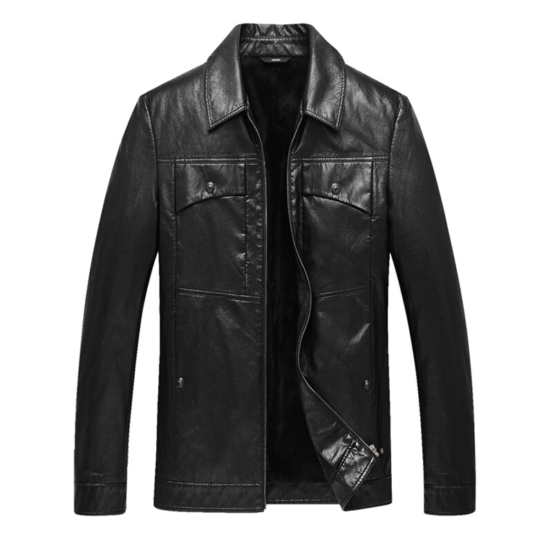 JMX88813男士冬季新款长袖PU皮皮衣加厚青年修身皮夹克外套P170，男装皮衣，电商B360