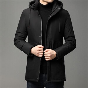 男士新款常规棉衣冬季棉服纯色休闲连帽外套中年男装GR3526-P120，男装棉衣，电商B212（原钱塘6029）