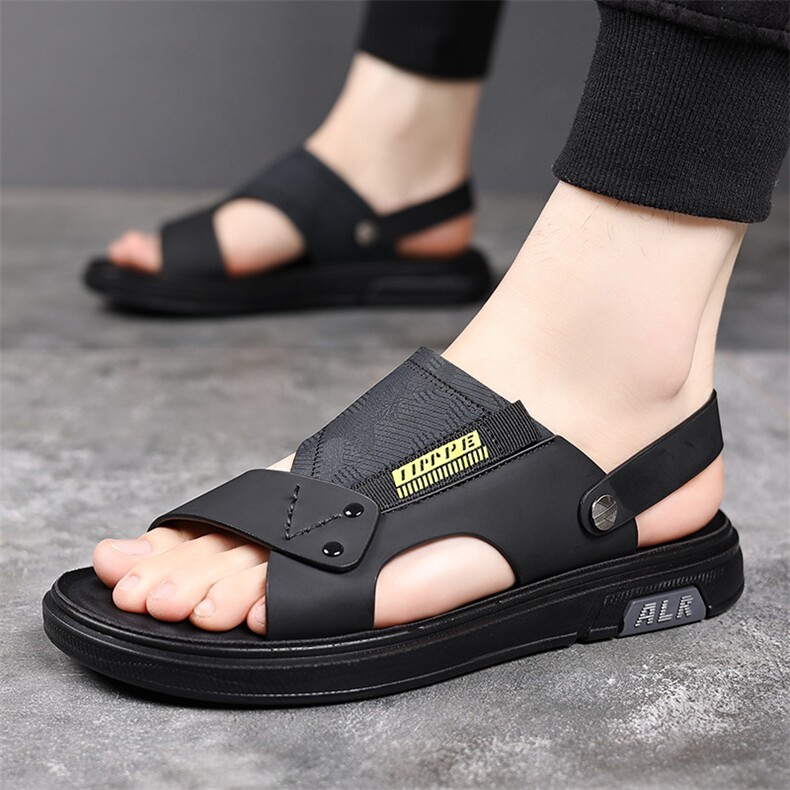 X4097-P95男士凉鞋夏季新款沙滩鞋凉拖两用户外潮流软底男鞋，男鞋凉鞋，星座1407-3