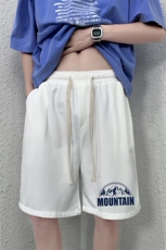 HD74255-P22华夫格短裤男大码宽松五分裤男直筒中裤，男装休闲裤，电商A040
