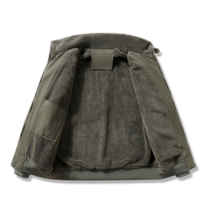 跨境冬季羊羔绒夹克外套男士加绒加厚棉衣翻领保暖衣H830-P70图片