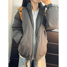 现货冬季美式休闲加厚雪山外套夹克立领纯色三防户外工装棉服，男装夹克，电商A486-1