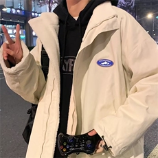 秋冬季两面穿羊羔毛棉衣外套男士情侣款立领棉服ins潮MY8013-P85，男装棉衣，星座1008-1