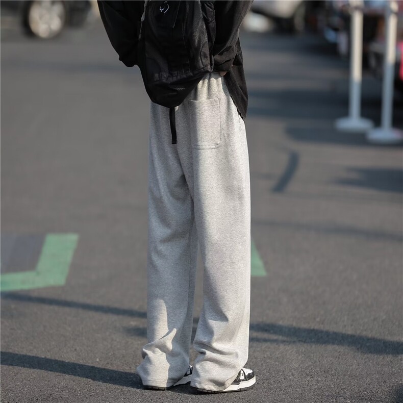 休闲裤男韩版潮流纯色文艺帅气2023冬季新款ins高街长裤K4700-P33,男装休闲裤,星座412-3