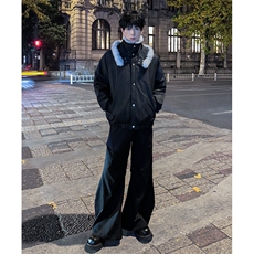 双层领座山雕毛领棉衣男冬季美式棉服高街休闲保暖外套，男装棉衣，星座903-1