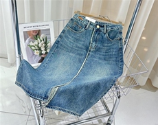毛边牛仔半身长裙排单中，其它，天使公主