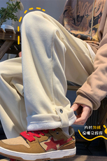 XZ616冬季新款灯芯绒搭扣加绒加厚拖地休闲裤长裤TY431P65控78，男装休闲裤，星座512A（原616）
