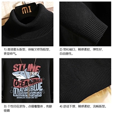 高领毛衣男士大码内搭毛线衣男砖墙GM45331-P45加绒款-P65，男装针织衫/毛衣，电商A040A