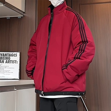 MY189/P95双面穿棉服冬季新款两面穿满天星棉衣宽松百搭加厚棉袄，男装棉衣，电商基地A050