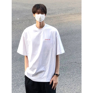 可设48小时发货 支持抖音得物来样二开230克重磅美式短袖t恤MT420图片