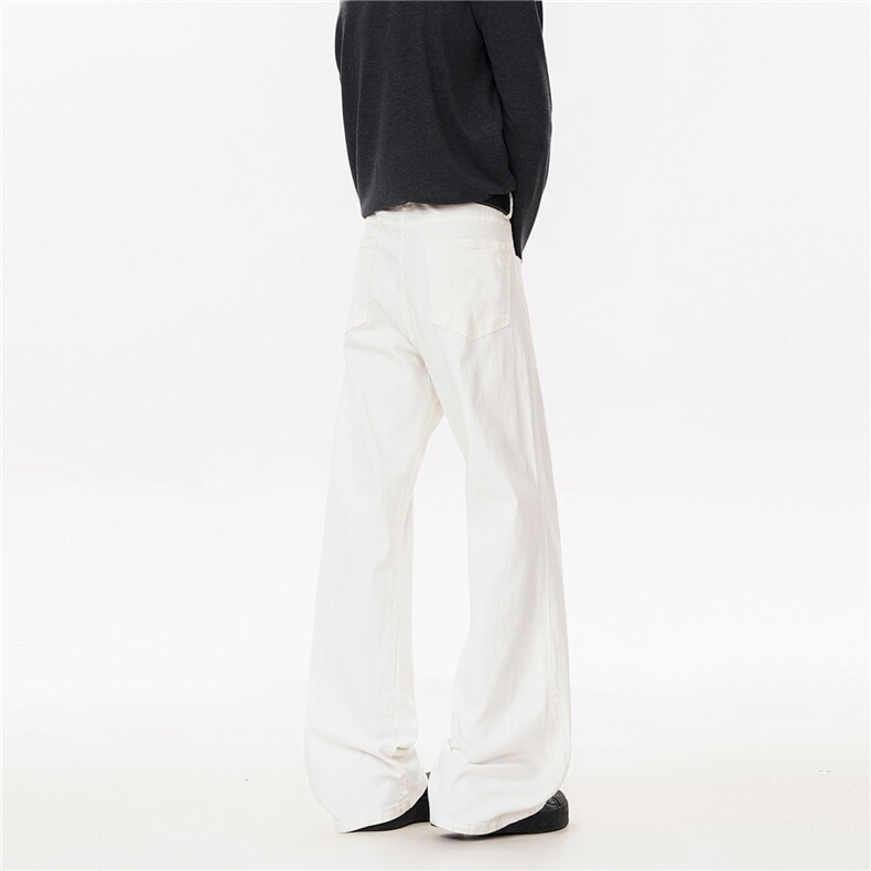 B221美式ins高街纯色修身微喇弹力牛仔裤LK26654-特P38控68,男装牛仔裤,电商B221