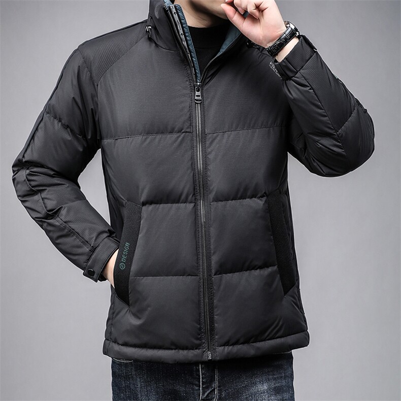 B8817高货精品男装羽绒服鸭绒90绒子含量大货主推立领商务休闲图片