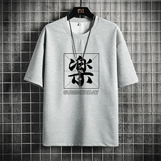HT73197-P22华夫格t恤男短袖男大码五分袖网格，男装T恤，电商A040A