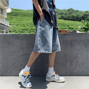 美式牛仔裤男春秋新款休闲直筒裤D6659P35图片