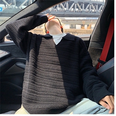 毛衣男秋冬新款港风宽松针织毛衫MYA8-P58，男装针织衫/毛衣，星座214-3