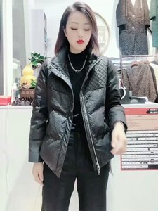 皮羽绒服图片
