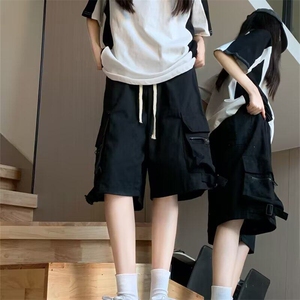网图现货百搭冲锋裤休闲裤男 高街工装短裤五分裤RC10-P42图片