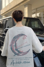 图案已注册夏季新款宽松短袖T恤男潮美式高街半袖体恤衫D087/P25，男装T恤，电商B209