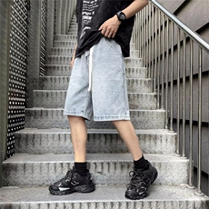 夏季薄款牛仔短裤男士青年时尚高街宽松M885-P36，男装牛仔裤，星座1109-3