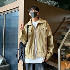 F556P58秋冬男装夹克休闲男生外套棕色潮牌，男装夹克，星座512-6