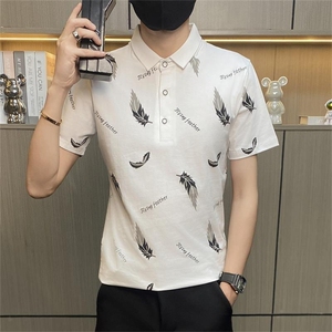 PL001-P35短袖t恤男夏季纯棉冰感带领半袖体恤夏天有领polo衫图片
