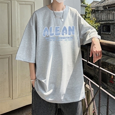 华夫格t恤男短袖男大码五分袖酒店风HT73291-P22，男装T恤，电商A040