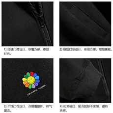KS21101-P38连帽开衫卫衣男运动外套大码班服砖墙挂拍，男装卫衣，电商A040A