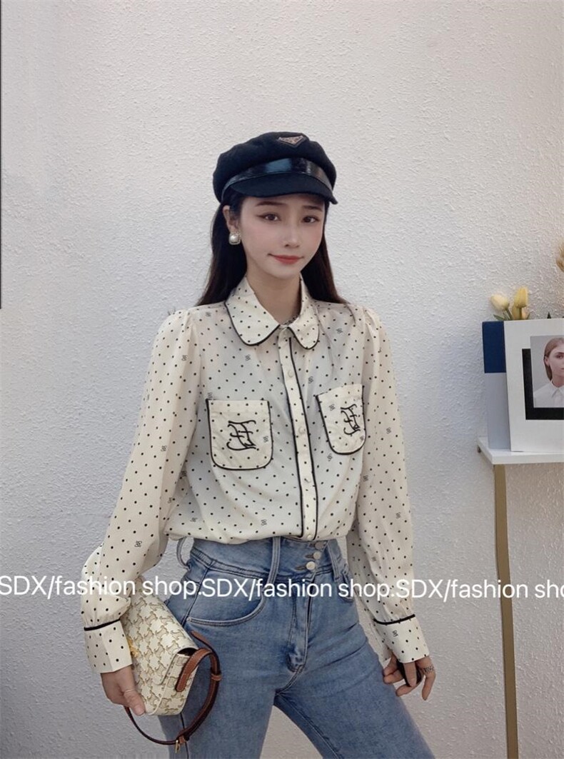 【春款】2022年波点衬衫，女装衬衫，色调轩